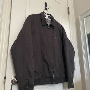 Quiksilver Men's Dark Grey Black Bomber Jacket